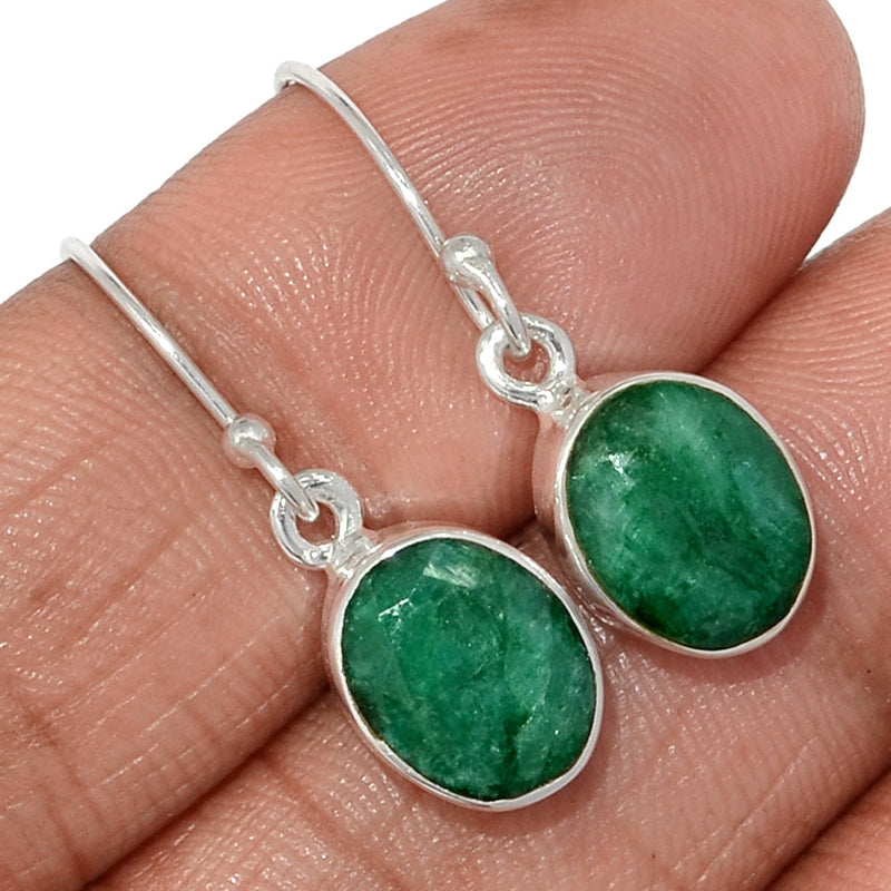 1.1" Emerald Earrings - EMEE1404