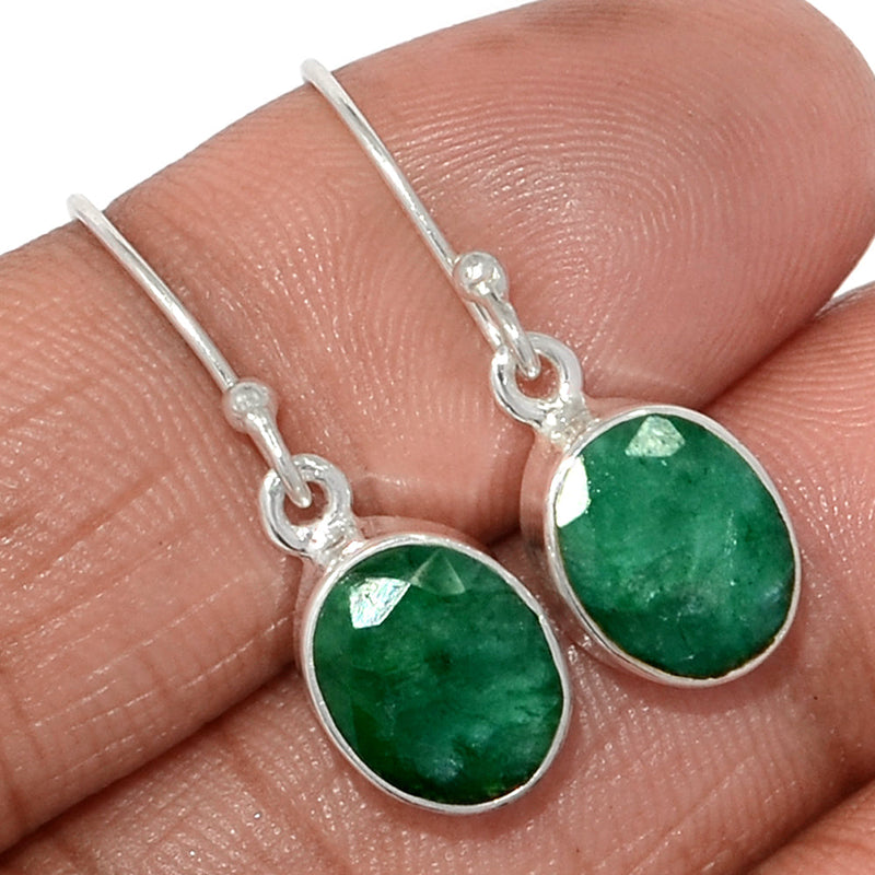 1.1" Emerald Earrings - EMEE1405