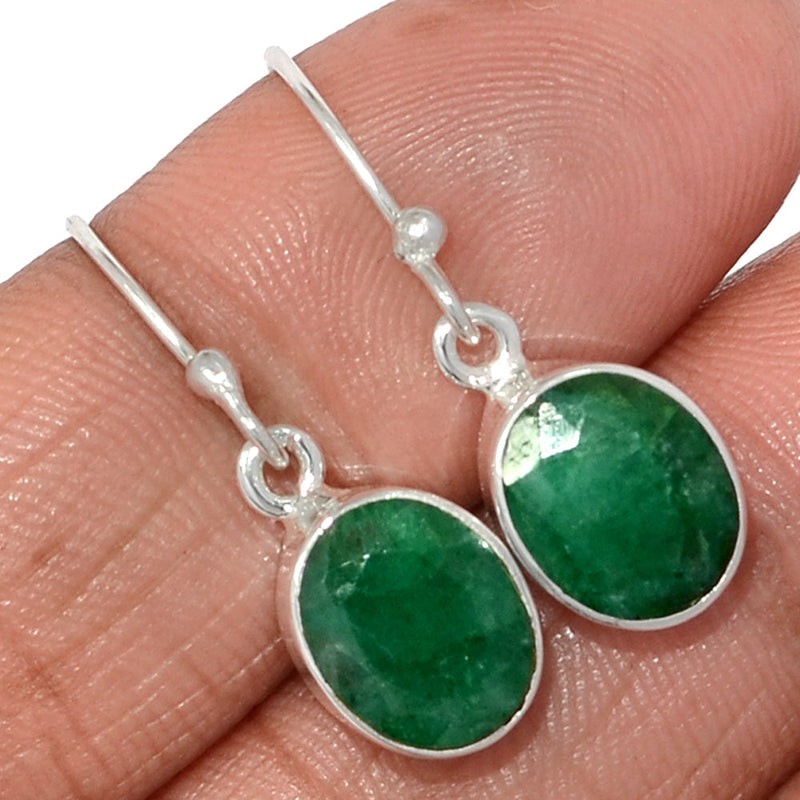 1.1" Emerald Earrings - EMEE1406