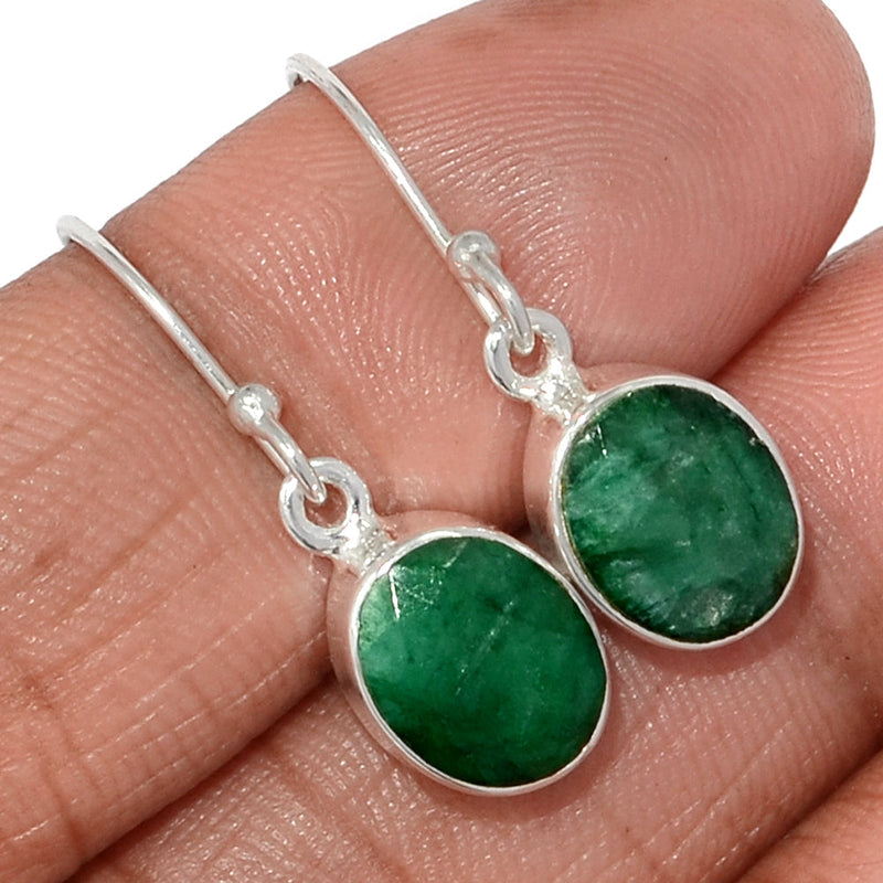 1.1" Emerald Earrings - EMEE1408