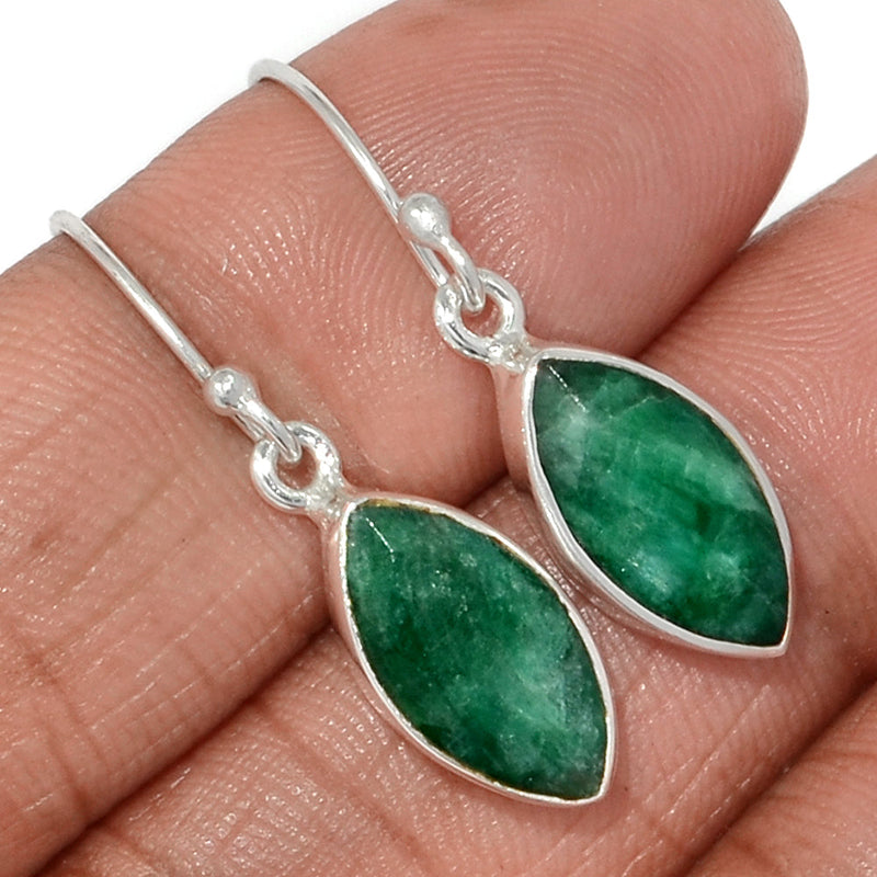 1.2" Emerald Earrings - EMEE1409