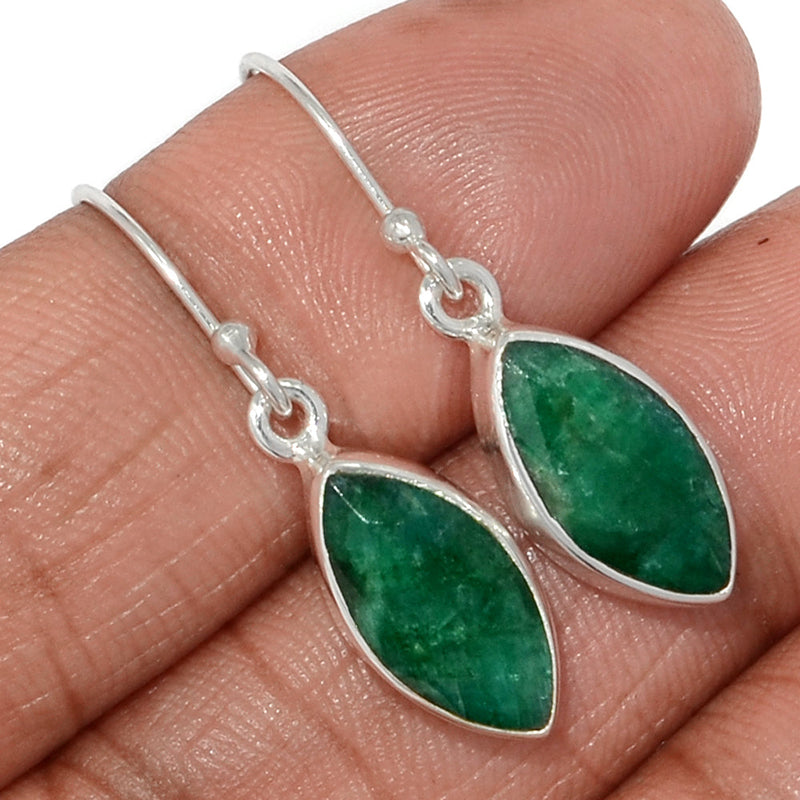 1.2" Emerald Earrings - EMEE1412