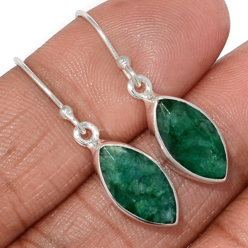 1.2" Emerald Earrings - EMEE1413