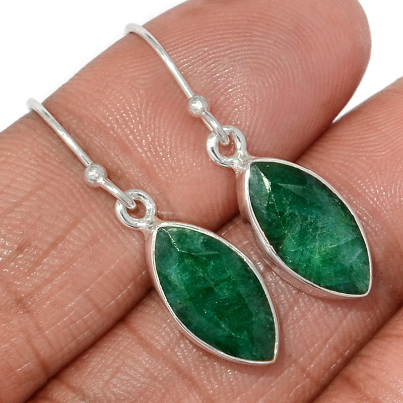 1.2" Emerald Earrings - EMEE1415