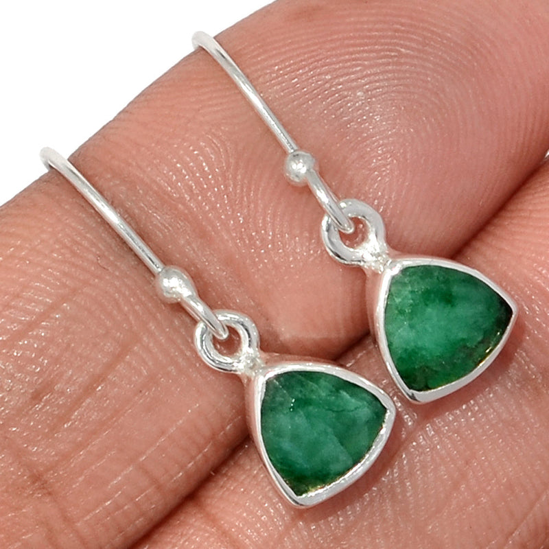 1" Emerald Earrings - EMEE1416