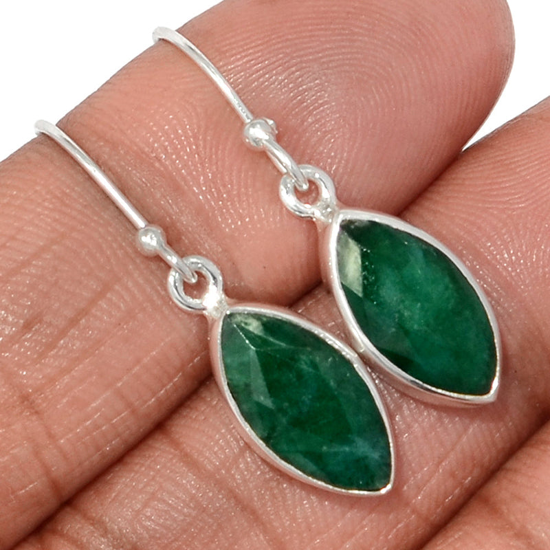 1.2" Emerald Earrings - EMEE1417