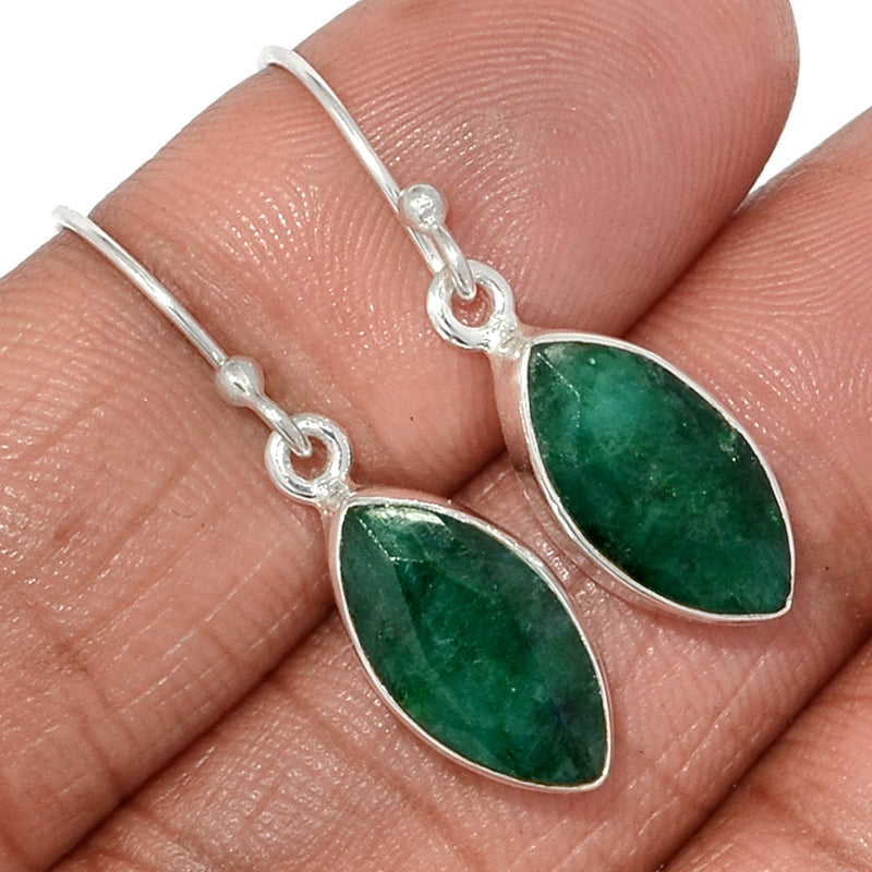 1.2" Emerald Earrings - EMEE1418