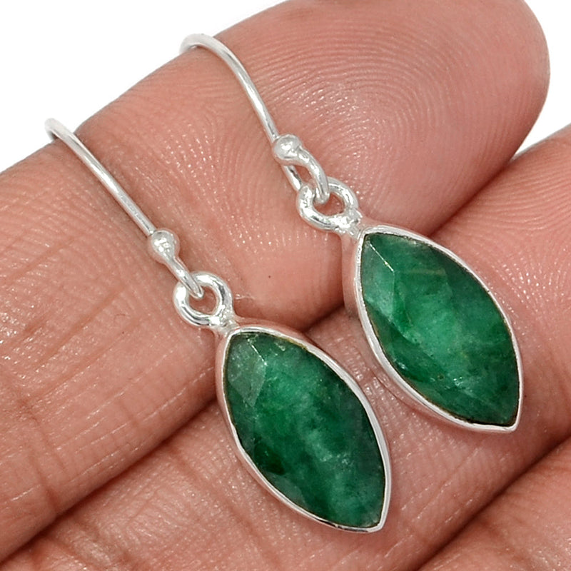 1.2" Emerald Earrings - EMEE1419