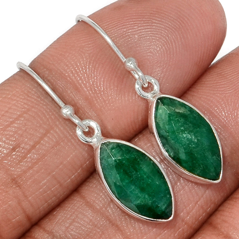 1.2" Emerald Earrings - EMEE1420