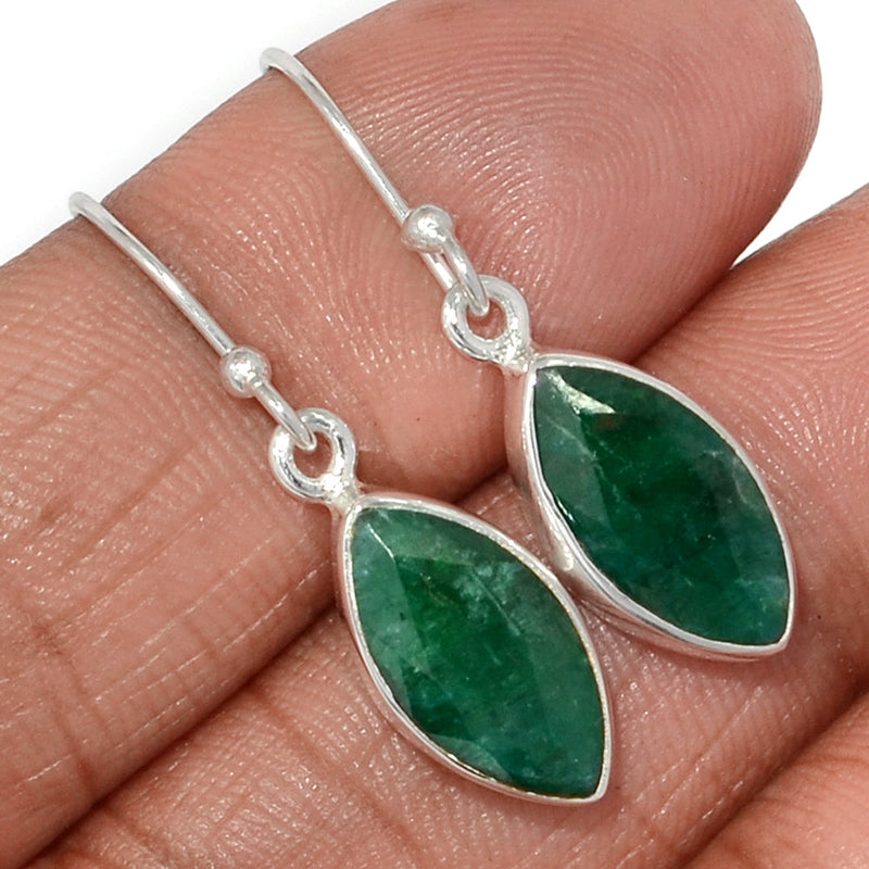 1.2" Emerald Earrings - EMEE1421