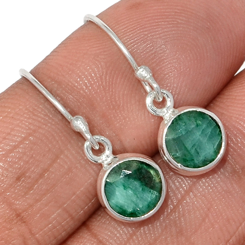 1" Emerald Earrings - EMEE1422