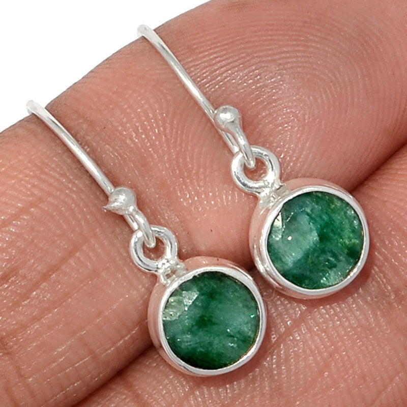 1" Emerald Earrings - EMEE1423