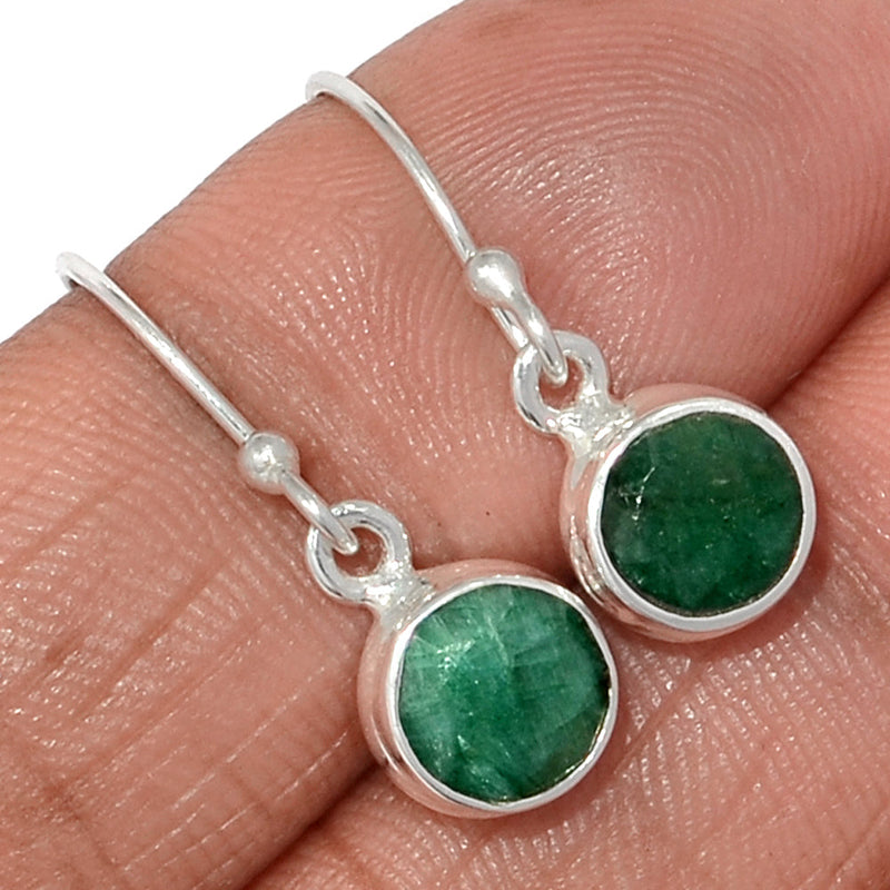 1" Emerald Earrings - EMEE1424