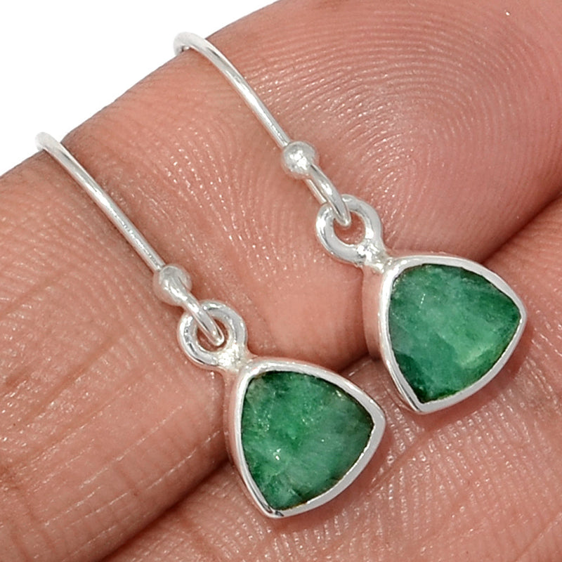 1" Emerald Earrings - EMEE1430