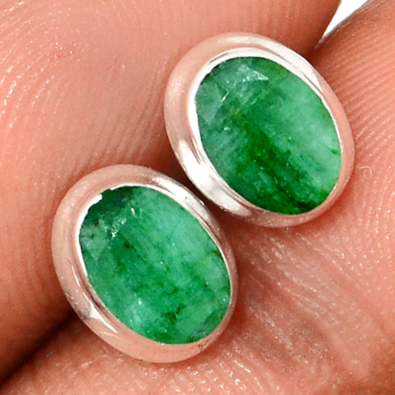 Emerald Studs - EMES258