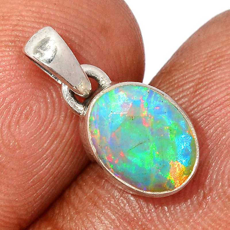 0.7" Ethiopian Opal Faceted Pendants - EOFP1952