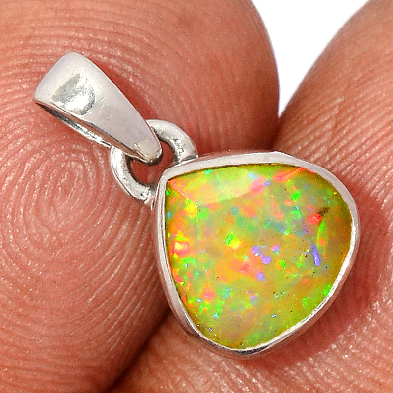 0.6" Ethiopian Opal Faceted Pendants - EOFP1954