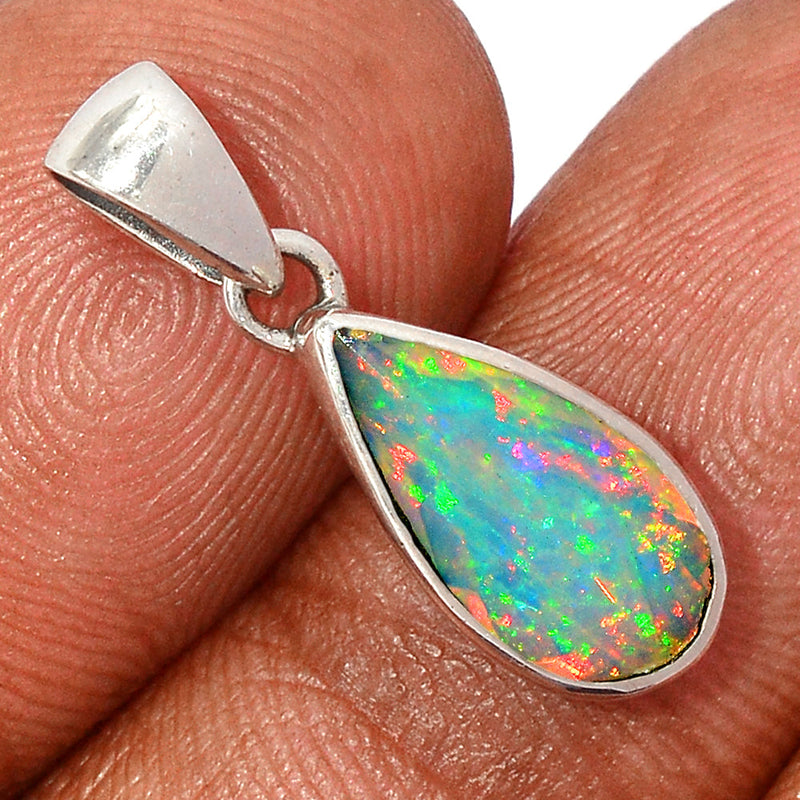 0.8" Ethiopian Opal Faceted Pendants - EOFP1959