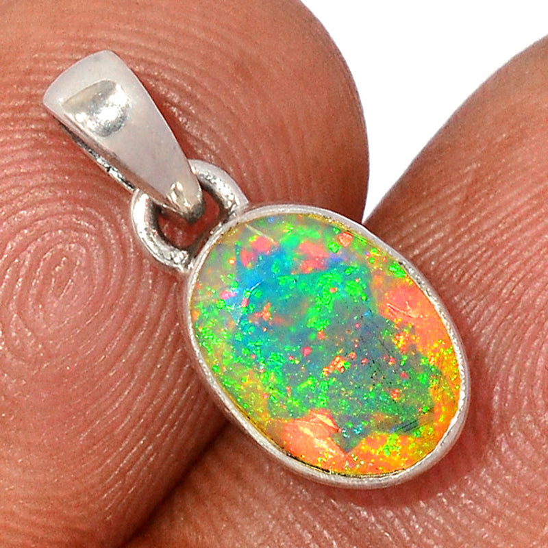 0.7" Ethiopian Opal Faceted Pendants - EOFP1983