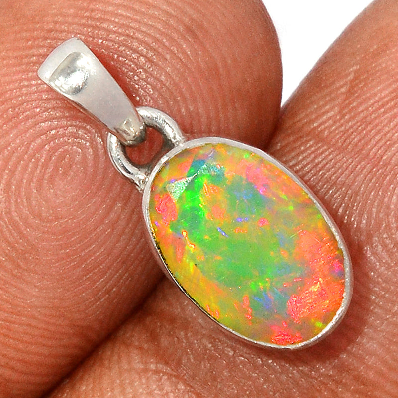 0.8" Ethiopian Opal Faceted Pendants - EOFP1990