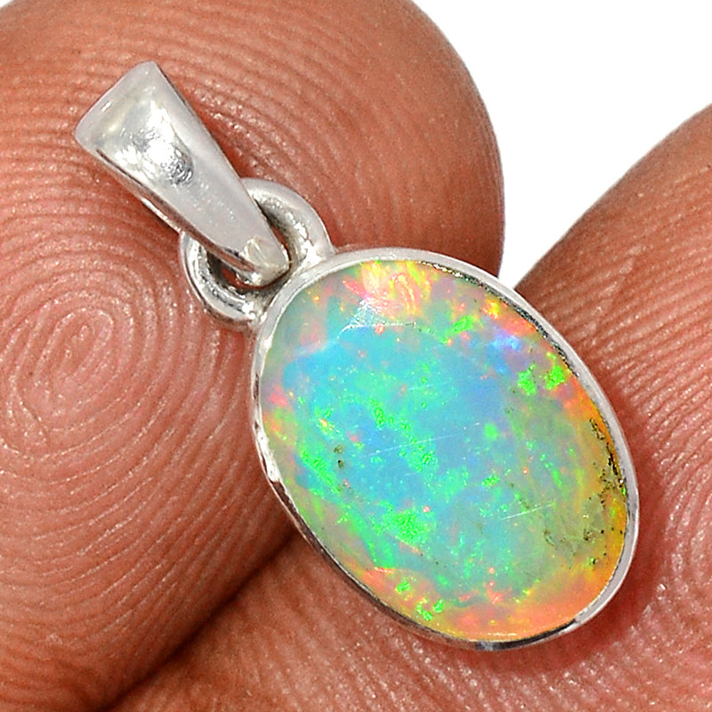 0.7" Ethiopian Opal Faceted Pendants - EOFP2009