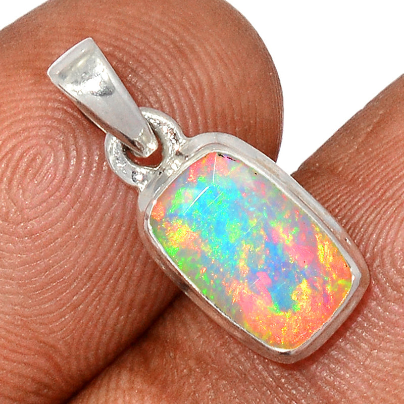 0.7" Ethiopian Opal Faceted Pendants - EOFP2011