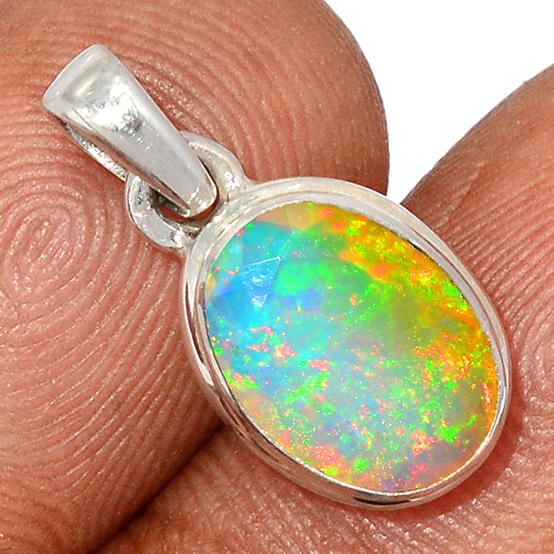 0.7" Ethiopian Opal Faceted Pendants - EOFP2014