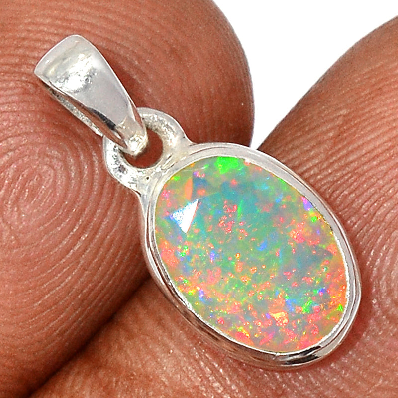 0.7" Ethiopian Opal Faceted Pendants - EOFP2022