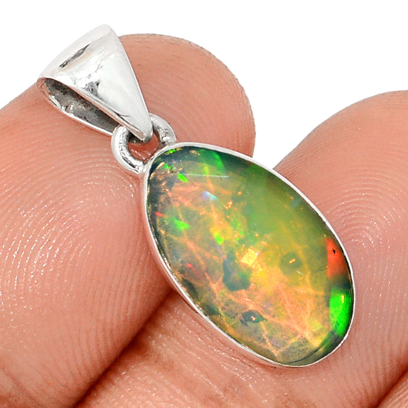 1" Ethiopian Opal Faceted Pendants - EOFP2052