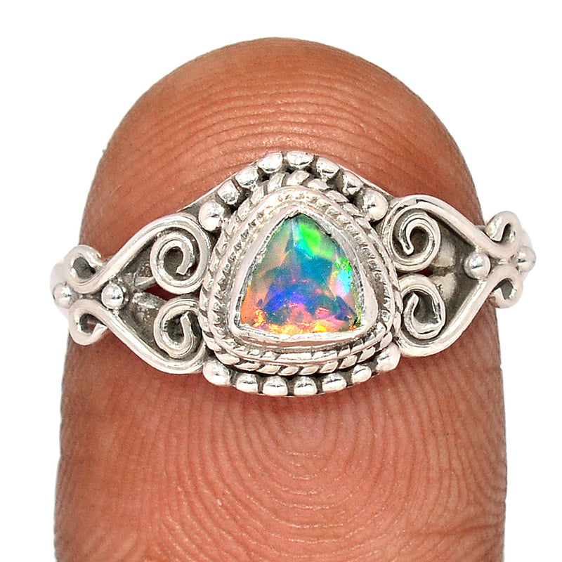 Small Filigree - Ethiopian Opal Faceted Ring - EOFR2157