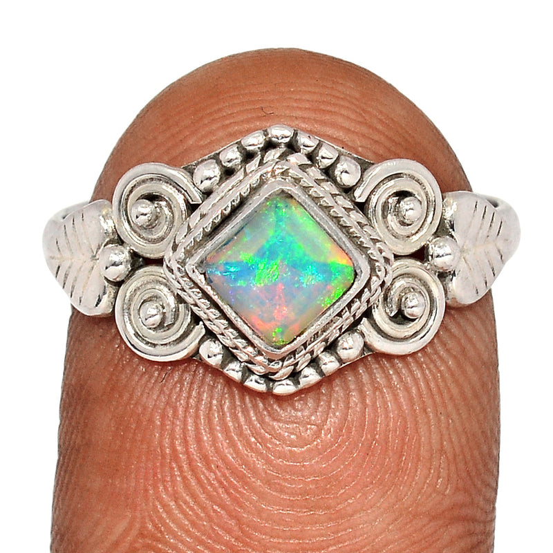 Small Filigree - Ethiopian Opal Faceted Ring - EOFR2167