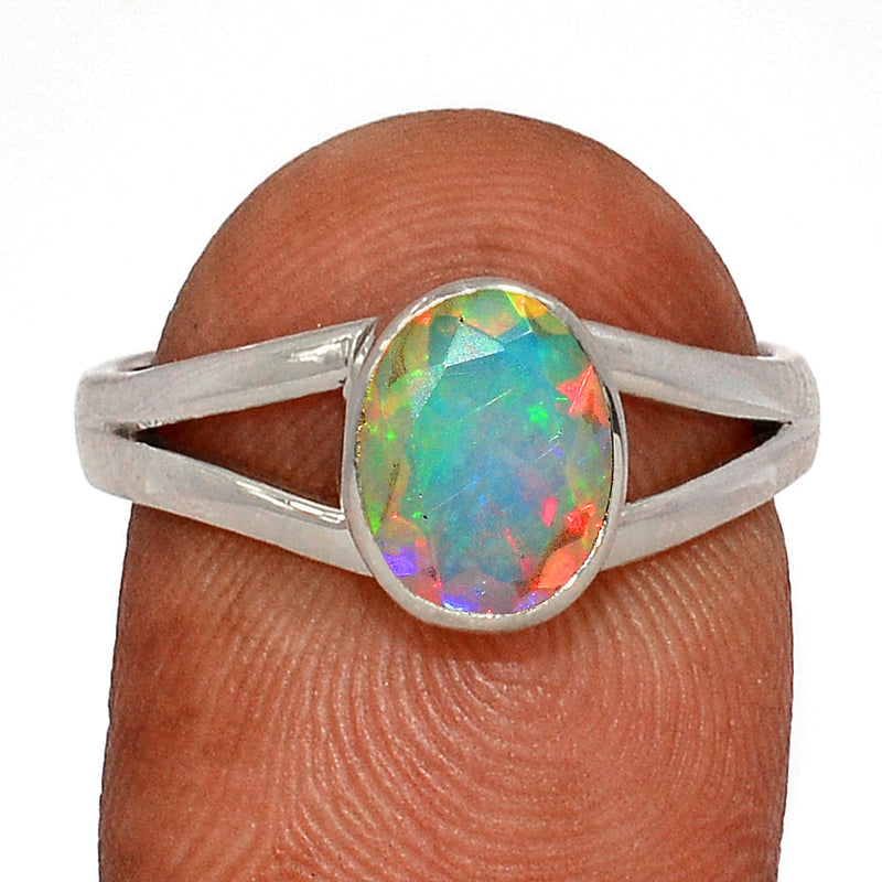 Ethiopian Opal Faceted Ring - EOFR2237