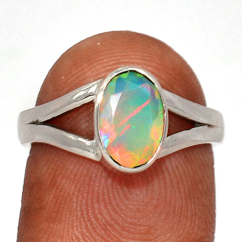 Ethiopian Opal Faceted Ring - EOFR2243