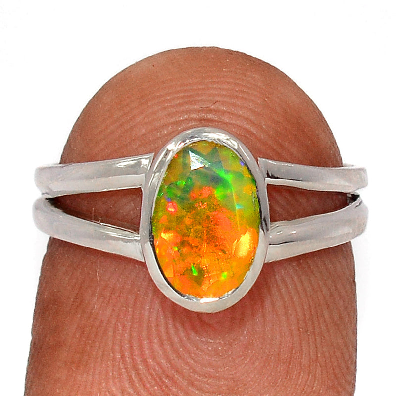 Ethiopian Opal Faceted Ring - EOFR2250