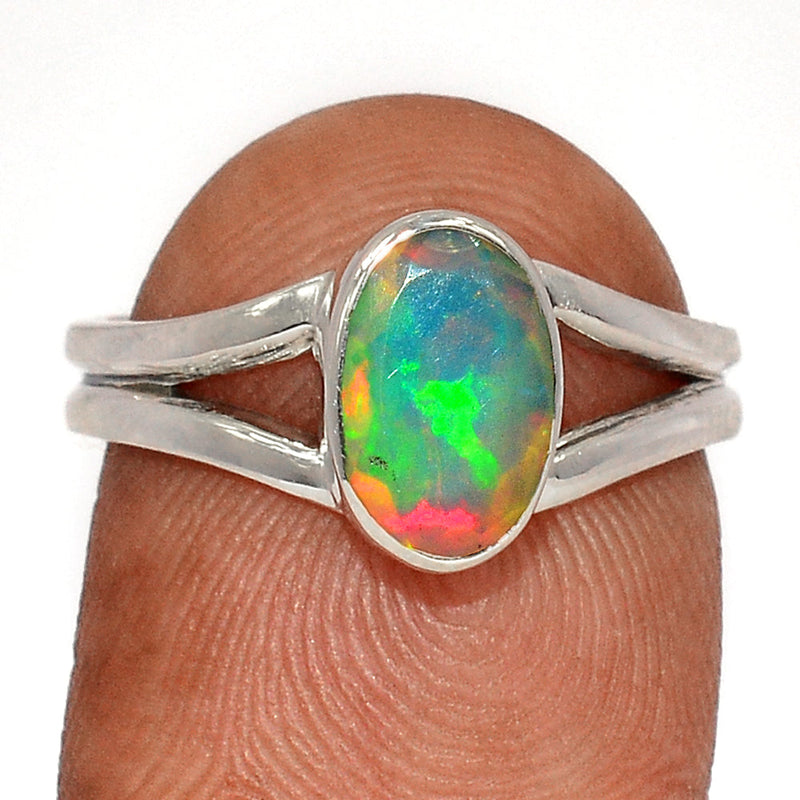 Ethiopian Opal Faceted Ring - EOFR2258