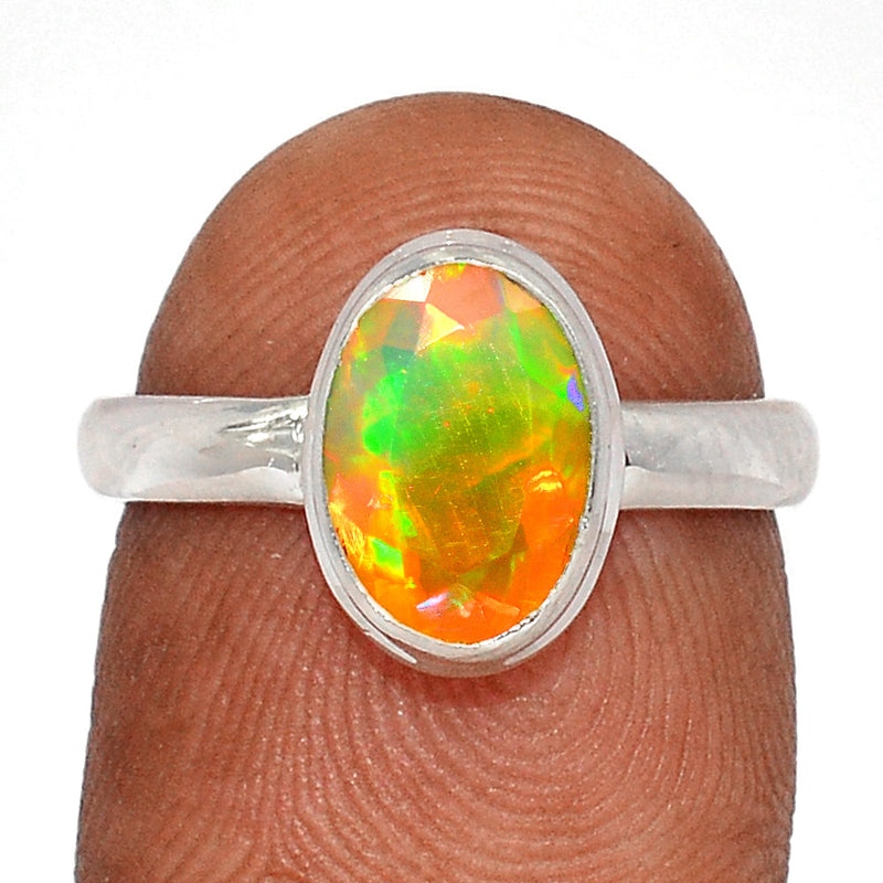 Ethiopian Opal Faceted Ring - EOFR2266