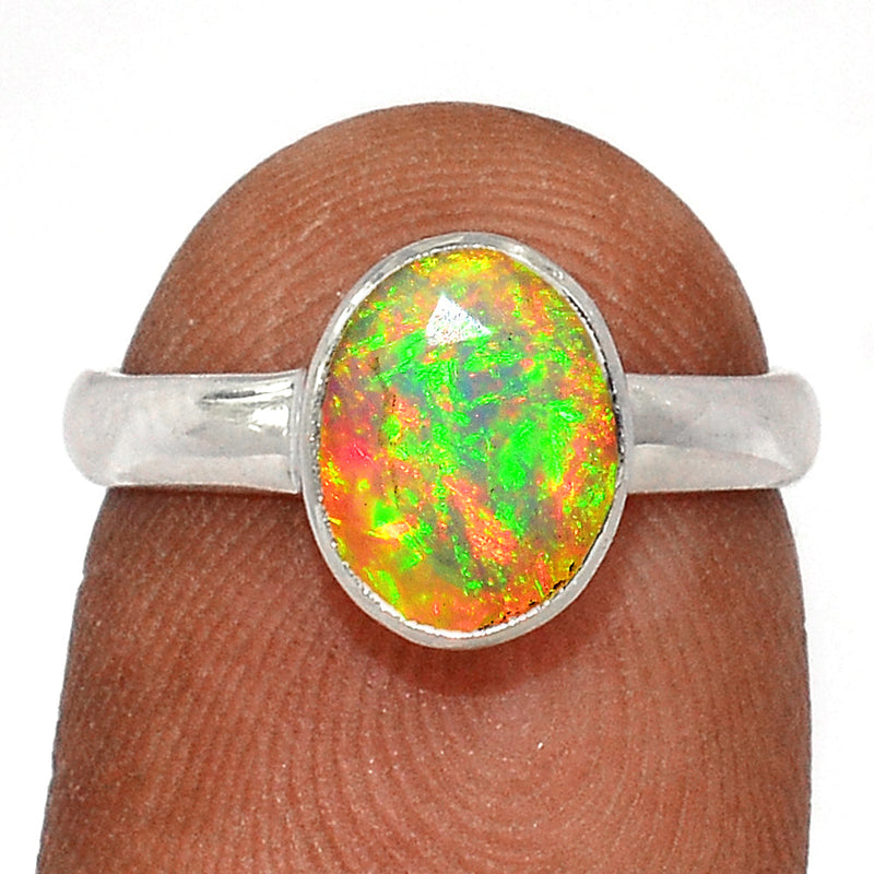 Ethiopian Opal Faceted Ring - EOFR2282