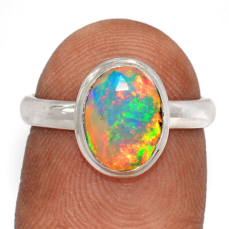 Ethiopian Opal Faceted Ring - EOFR2284