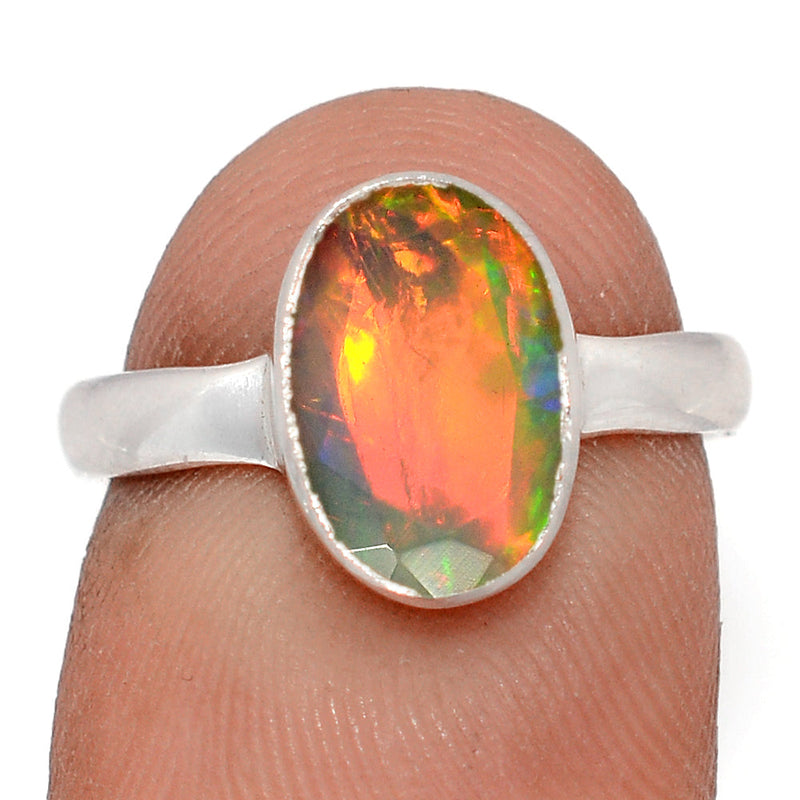 Ethiopian Opal Faceted Ring - EOFR2350