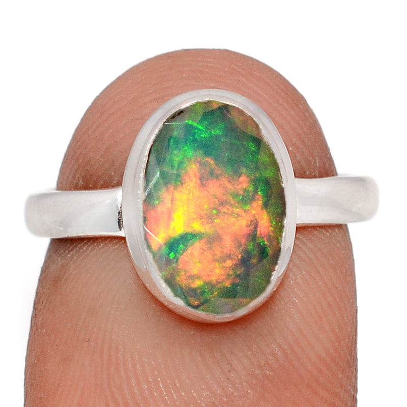 Ethiopian Opal Faceted Ring - EOFR2352