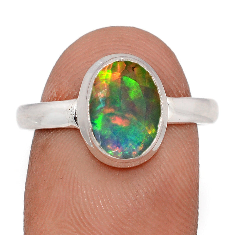 Ethiopian Opal Faceted Ring - EOFR2356