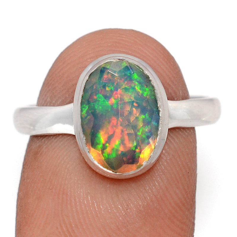 Ethiopian Opal Faceted Ring - EOFR2363