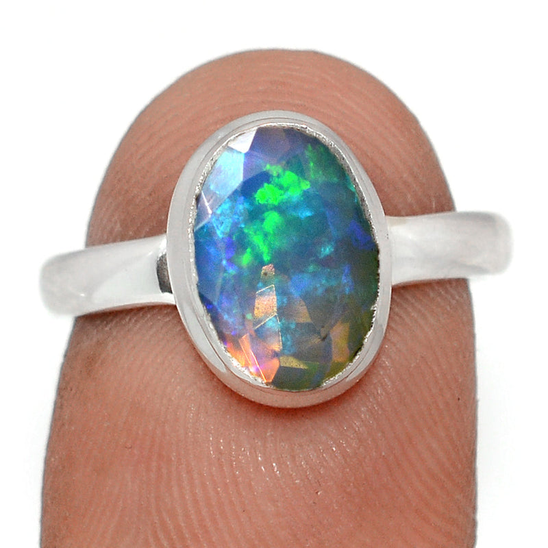 Ethiopian Opal Faceted Ring - EOFR2365