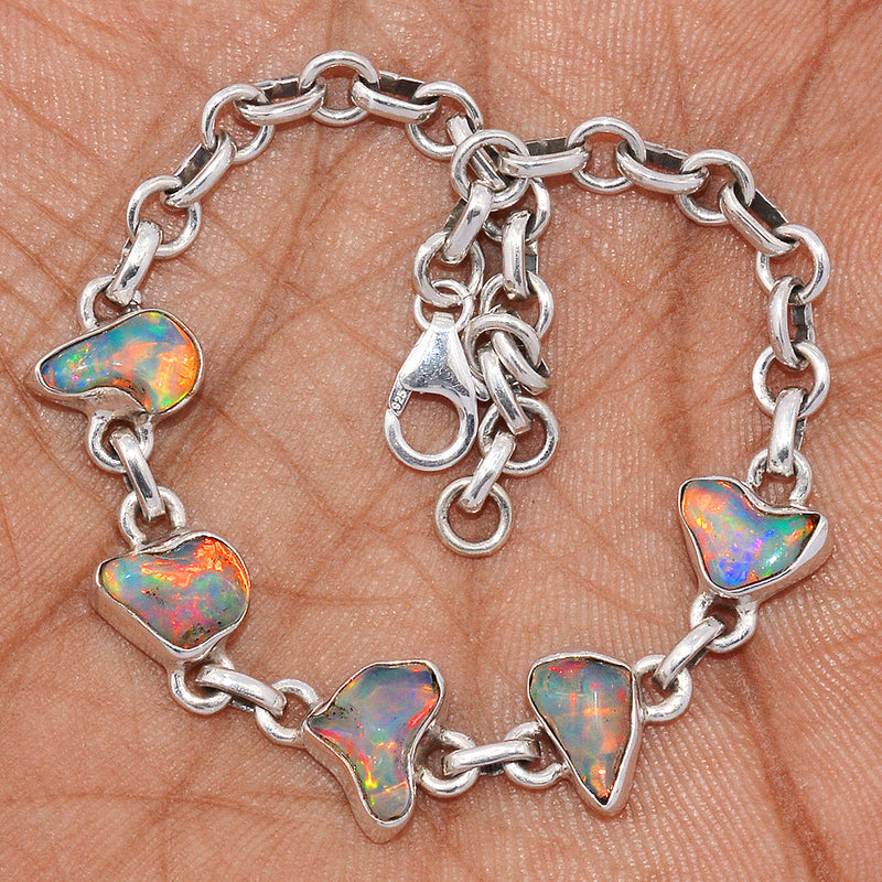 8.1" Ethiopian Opal Polish Rough Bracelets - EPRB38