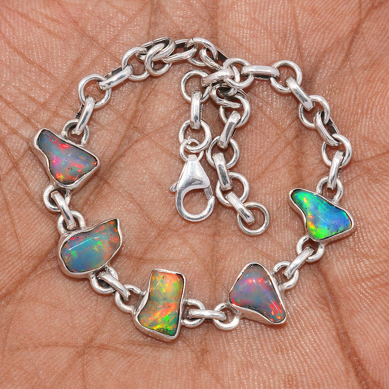 8.2" Ethiopian Opal Polish Rough Bracelets - EPRB39