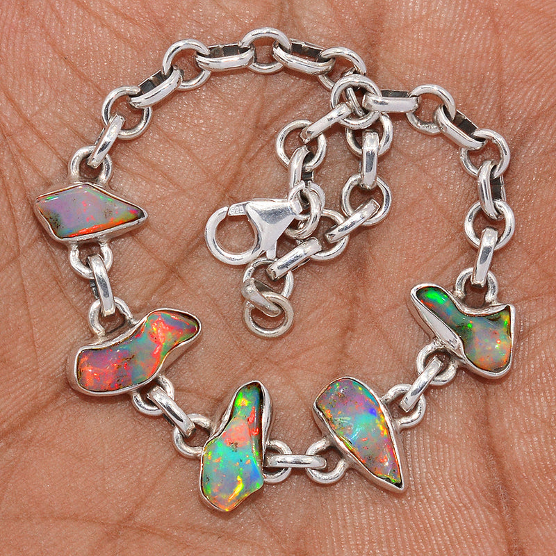 8" Ethiopian Opal Polish Rough Bracelets - EPRB52