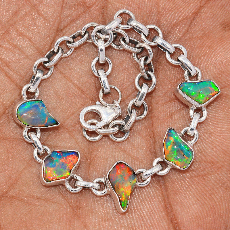 8.1" Ethiopian Opal Polish Rough Bracelets - EPRB53