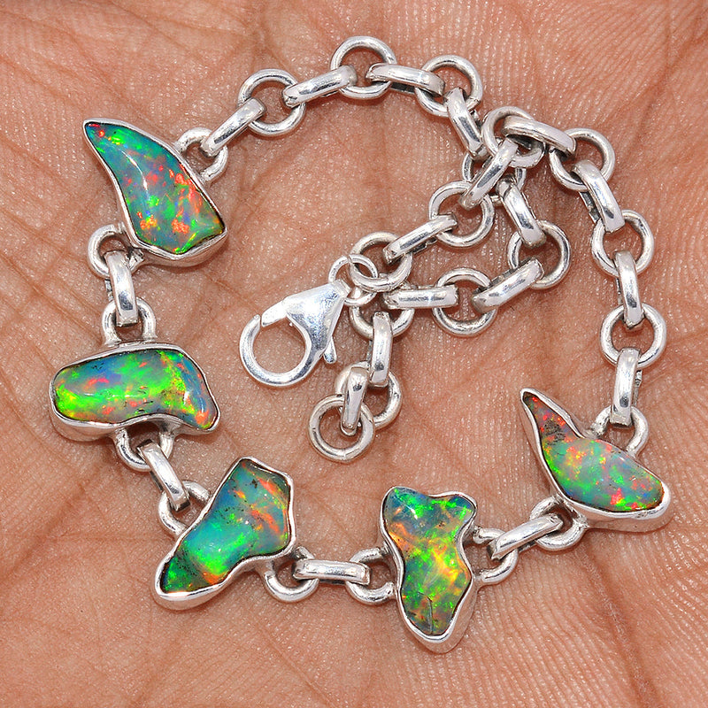 8.1" Ethiopian Opal Polish Rough Bracelets - EPRB54