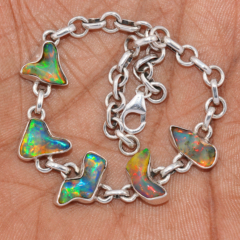 8.2" Ethiopian Opal Polish Rough Bracelets - EPRB56