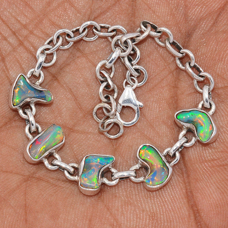 8" Ethiopian Opal Polish Rough Bracelets - EPRB57